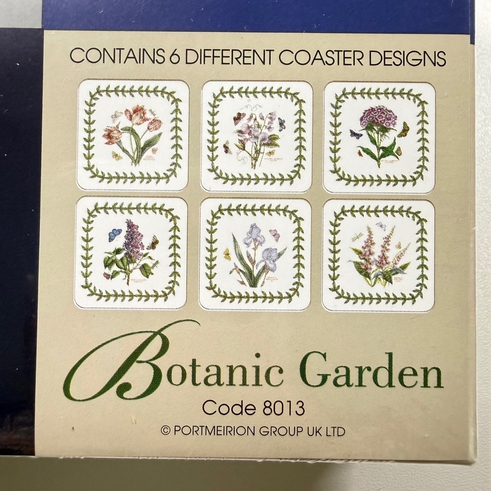 PORTMEIRION Pimpernel Botanic Garden Cork Backed Coasters 2 Sets of 6 Floral - Picture 5 of 8